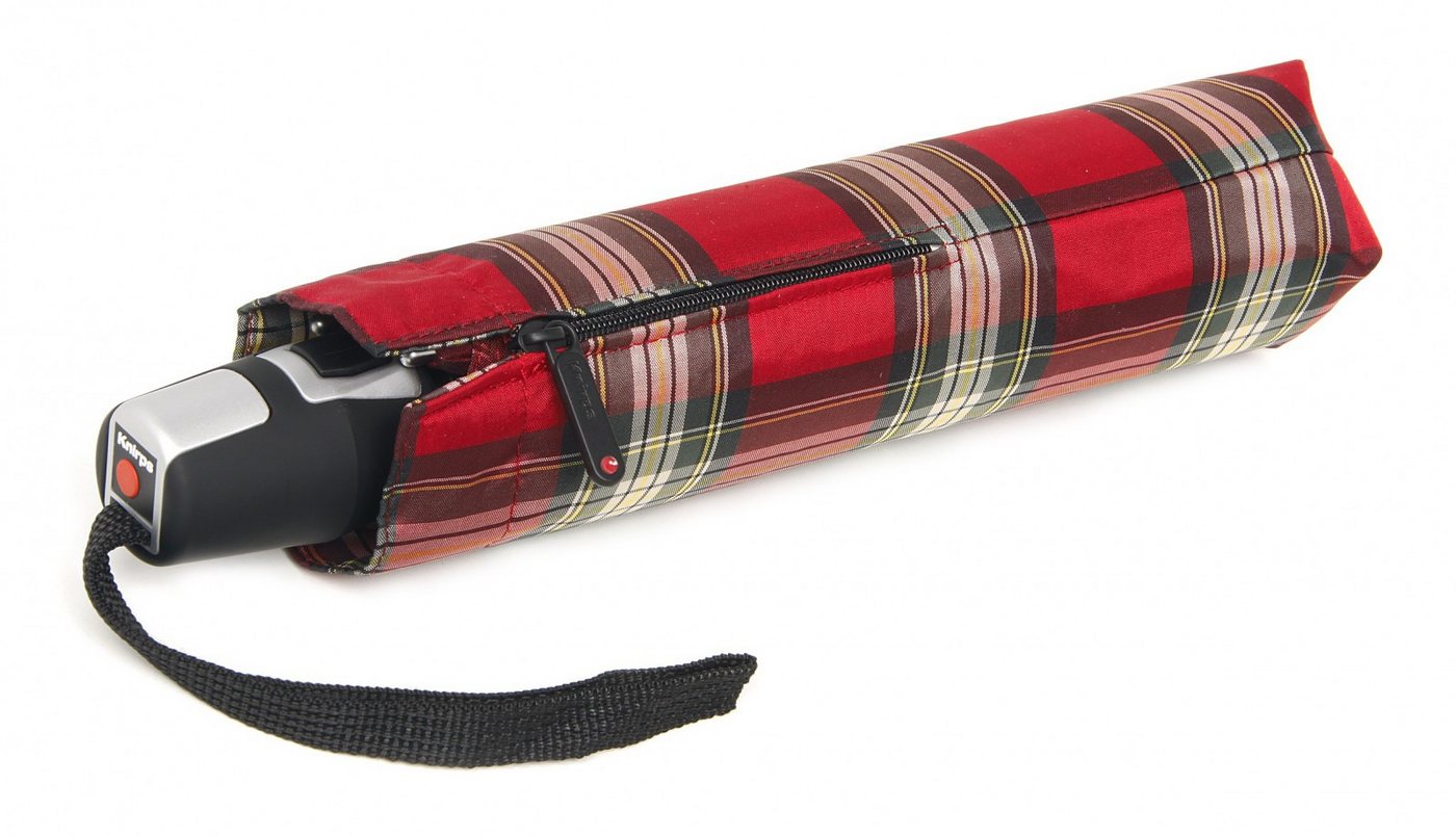 Knirps® Taschenregenschirm Duomatic Check – Bild 2 von 3