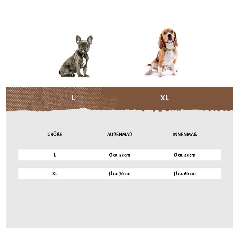 Knuffelwuff Tierbett Hundebett Pumbaa, Schaumstoffflocken – Bild 3 von 3