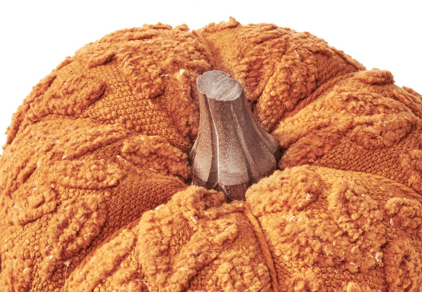 Kobolo Dekoobjekt Kürbis Herbstdeko aus Textil Set - 3 Größen orange Herbst Dekoration (3er Set, 3 St., verschiedene Größen), 1x 11x9 cm – Bild 4 von 5