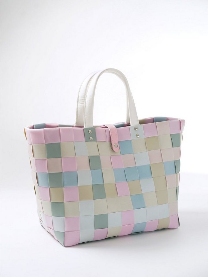 Kobolo Einkaufsshopper Einkaufstasche CANDY XL Henkeln und Verschluss, 12 l – Bild 4 von 5