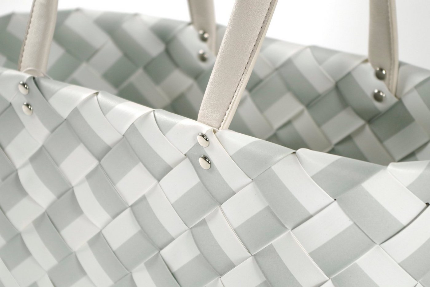 Kobolo Einkaufsshopper Einkaustasche ZIGZAG XL mit langen Henkel, 11 l – Bild 3 von 5