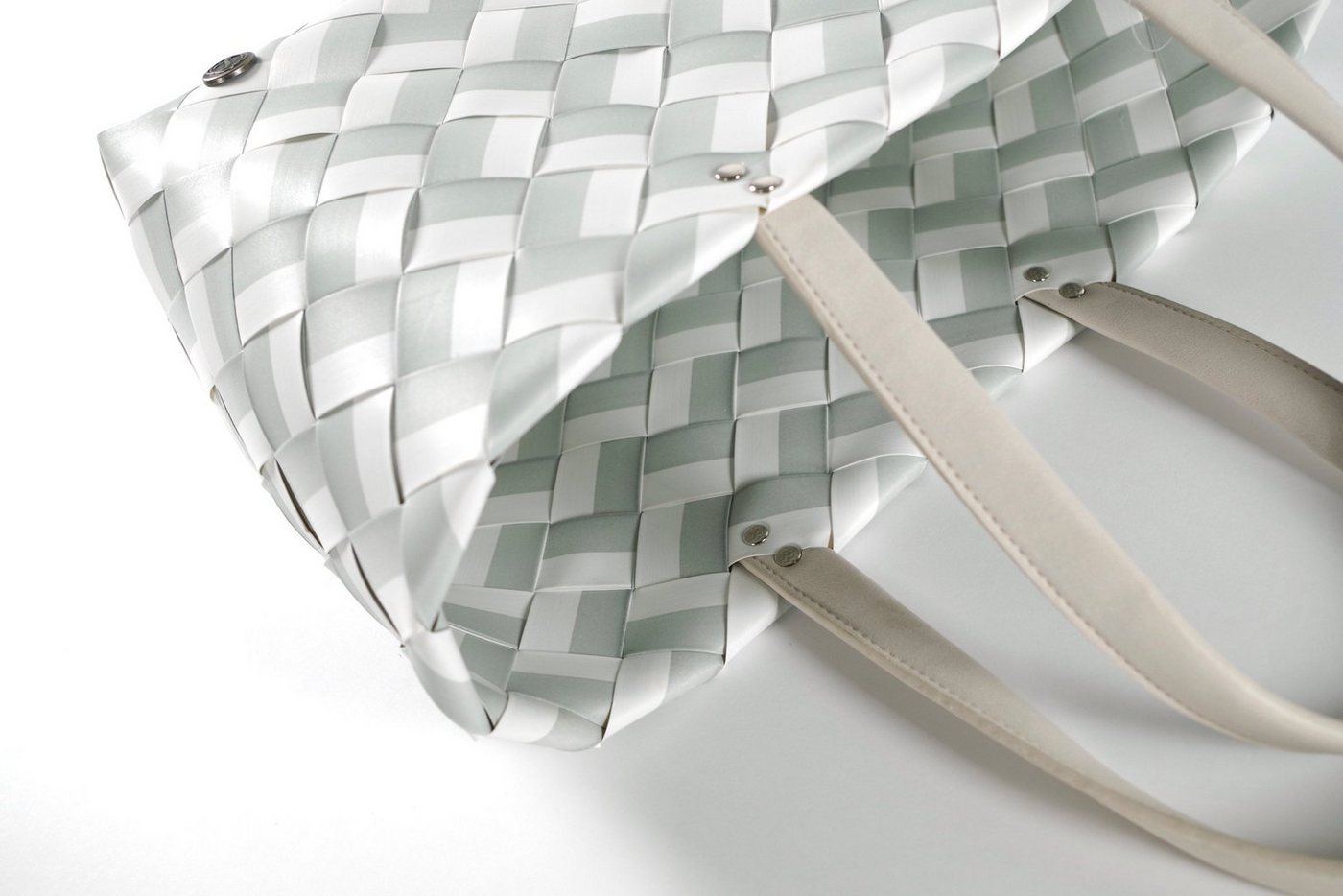 Kobolo Einkaufsshopper Einkaustasche ZIGZAG XL mit langen Henkel, 11 l – Bild 5 von 5