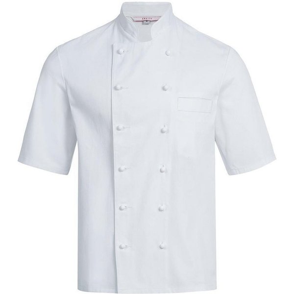GREIFF Kochjacke Greiff GASTRO MODA Cuisine Herren Basic-Kochjacke Kurzarm Weiß
