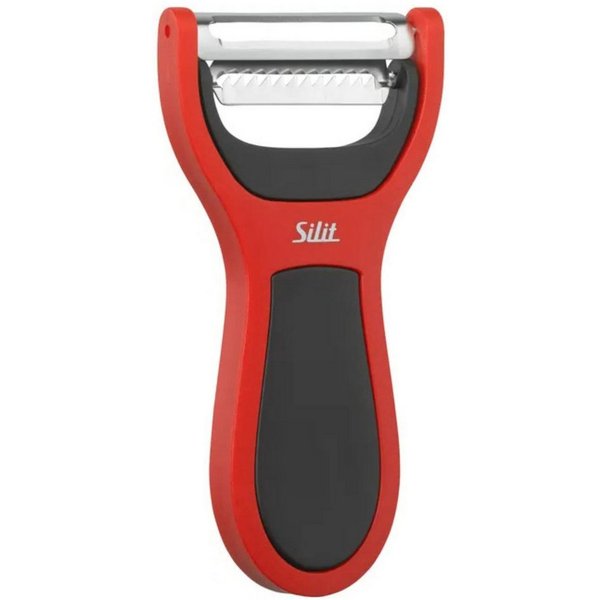 Silit Kochlöffelhalter Silit 2in1 Universalschäler + Julienneschneider Kombi Schäler &