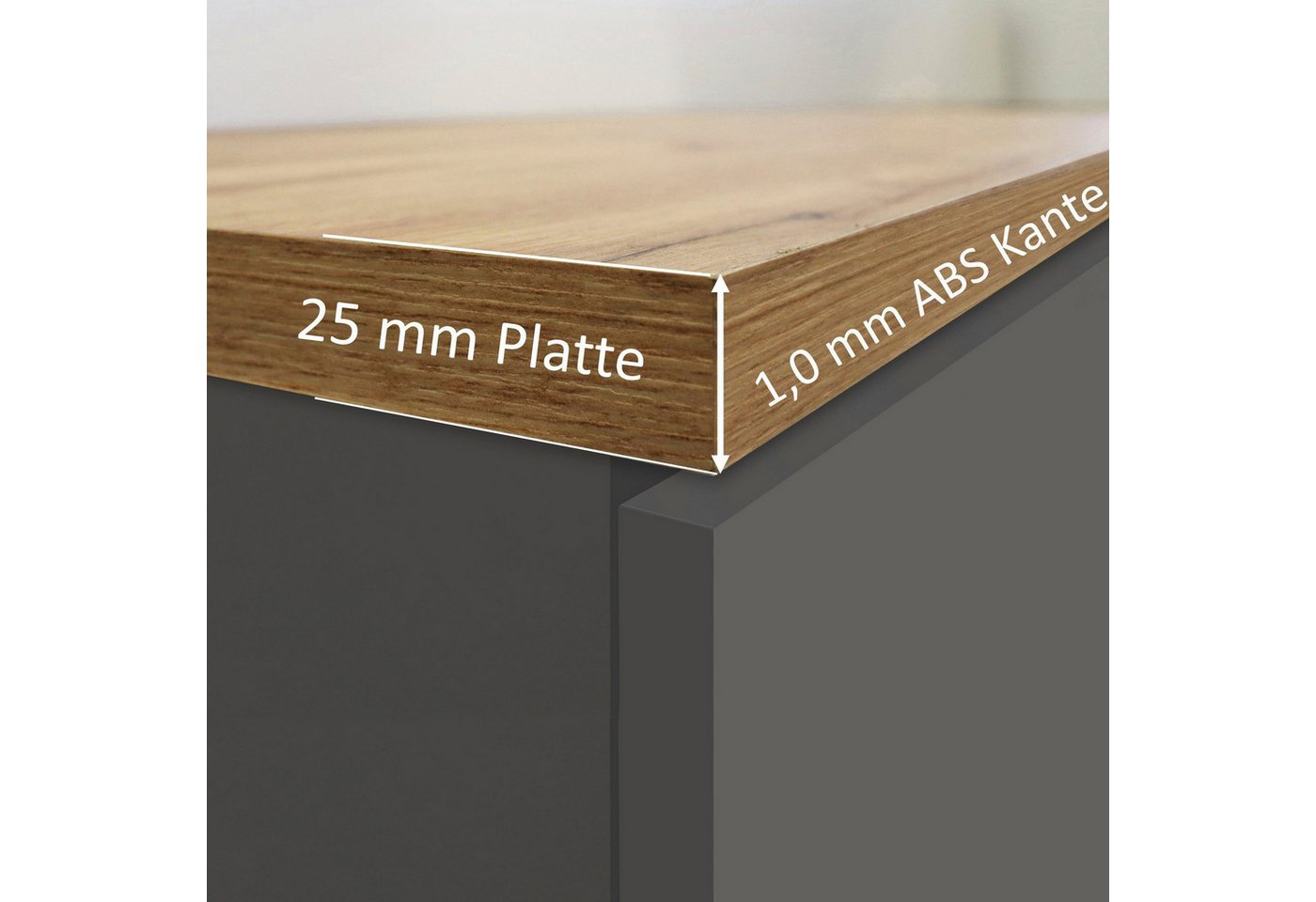 KOCHSTATION Apothekerschrank KS-Sole,Apothekerkommode Breite/Höhe 30/85 cm, Anbau-und Unterbau möglich – Bild 4 von 5