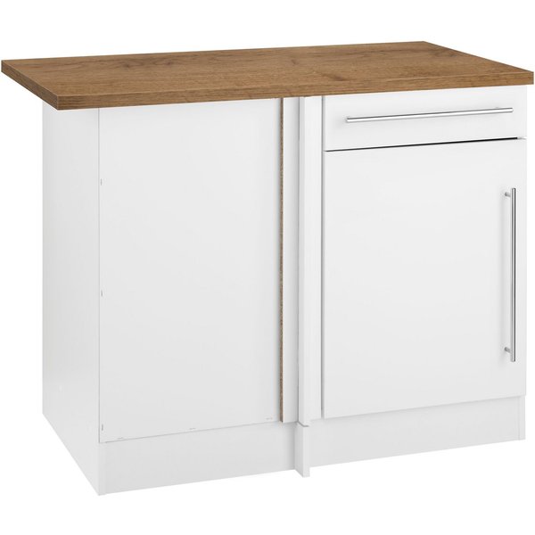 KOCHSTATION Eckunterschrank KS-Samos mit Metallgriff