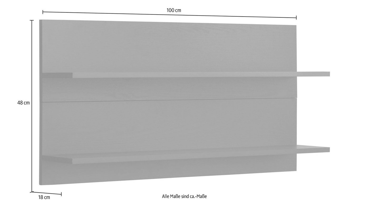 KOCHSTATION Hängeregal KS-Tulsa, 100 cm breit, 2 Ablagen – Bild 5 von 5