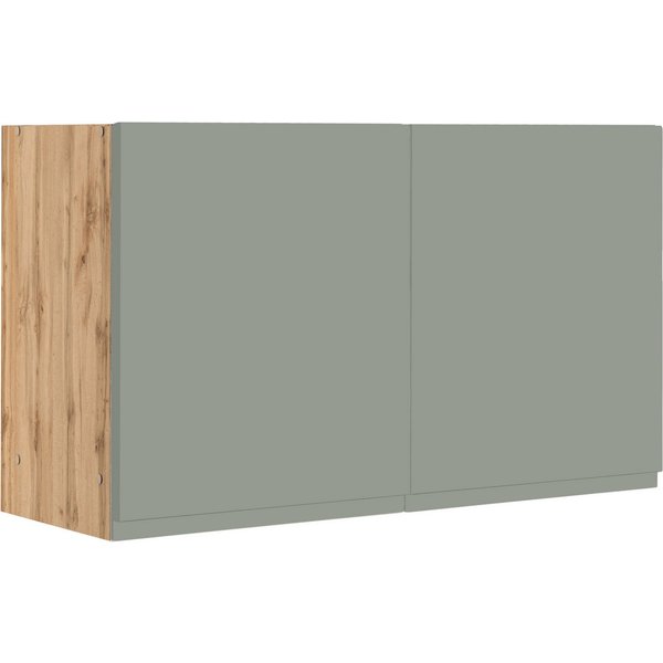KOCHSTATION Hängeschrank KS-Virginia,neu in verbesserter Ausführung (Stauraum, Softclose) Breite 100 cm, 2 Türen, gedämpfte Scharniere