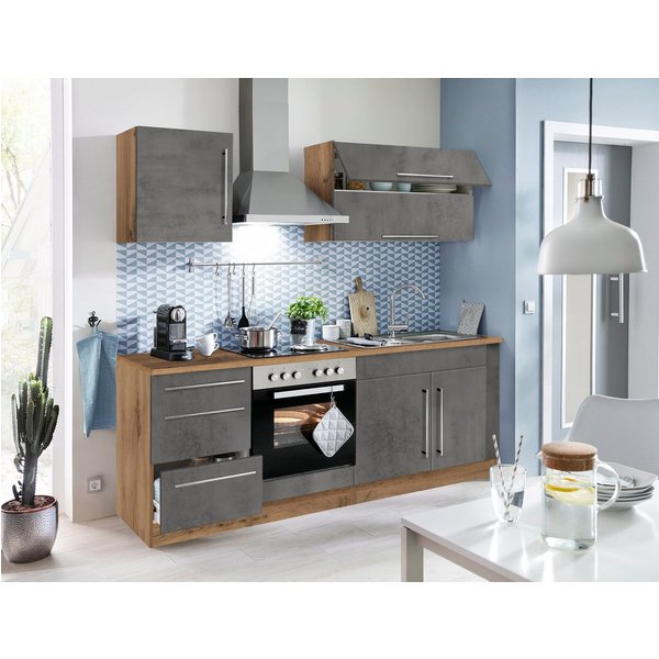 KOCHSTATION Herdumbauschrank KS-Samos 60 cm breit