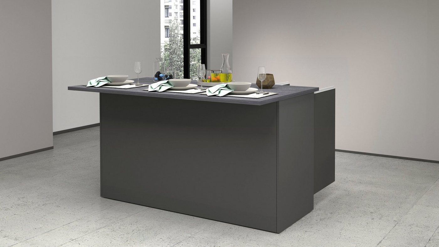 KOCHSTATION Kücheninsel KS-Sole, Kücheninsel, Breite 155 cm, 3 Türen – Bild 2 von 5