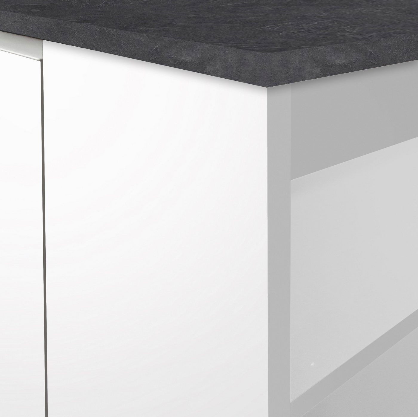 KOCHSTATION Kücheninsel KS-Sole, Breite 160 cm, 2 Türen, 4 offene Fächer – Bild 5 von 5