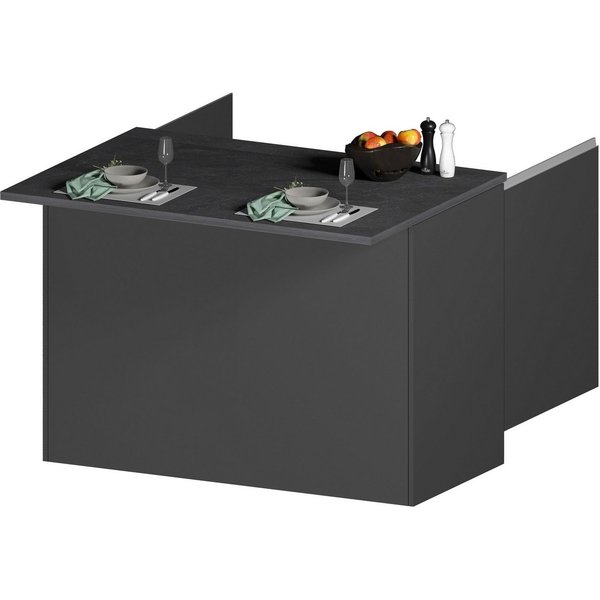 KOCHSTATION Kücheninsel KS-Sole, Breite 125 cm, mit 2 Türen
