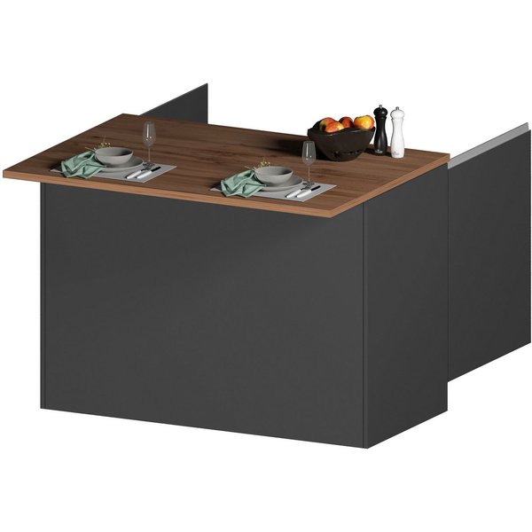 KOCHSTATION Kücheninsel KS-Sole, Breite 125 cm, mit 2 Türen