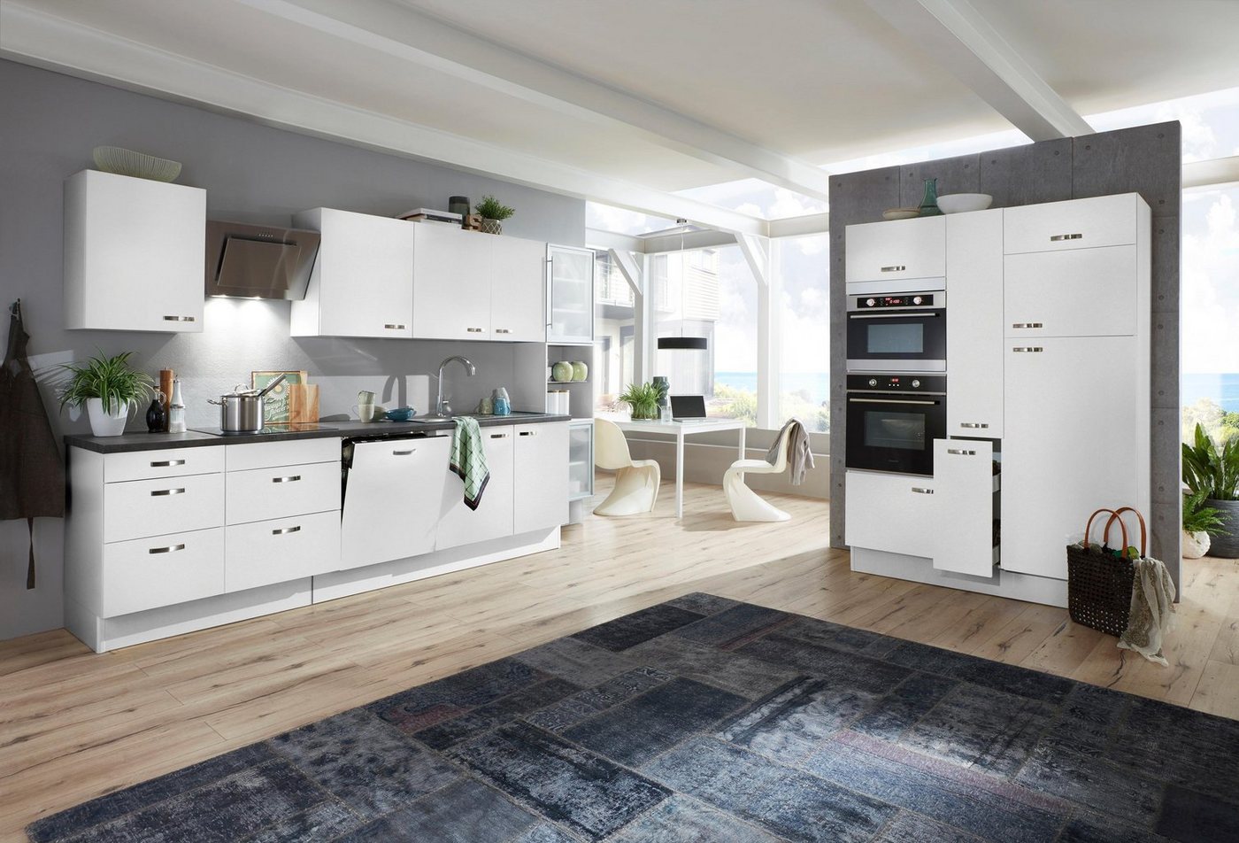 KOCHSTATION Küchenzeile KS-Cara, mit Vollauszügen und Soft-Close-Funktion, Breite 480 cm – Bild 2 von 5