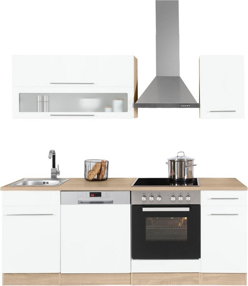 KOCHSTATION Küchenzeile KS-Eton, mit E-Geräten, Breite 210 cm – Bild 2 von 5