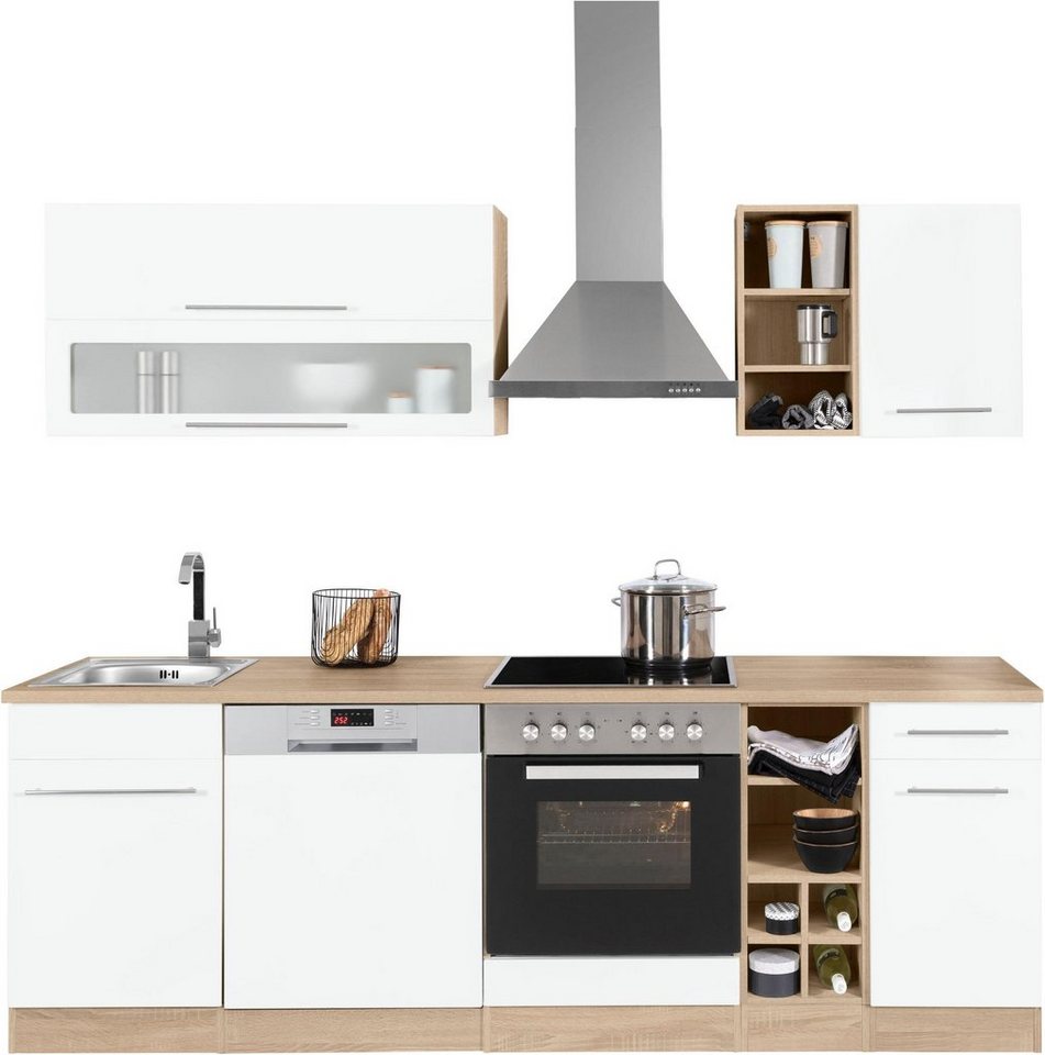 KOCHSTATION Küchenzeile KS-Eton, mit E-Geräten, Breite 240 cm – Bild 2 von 5