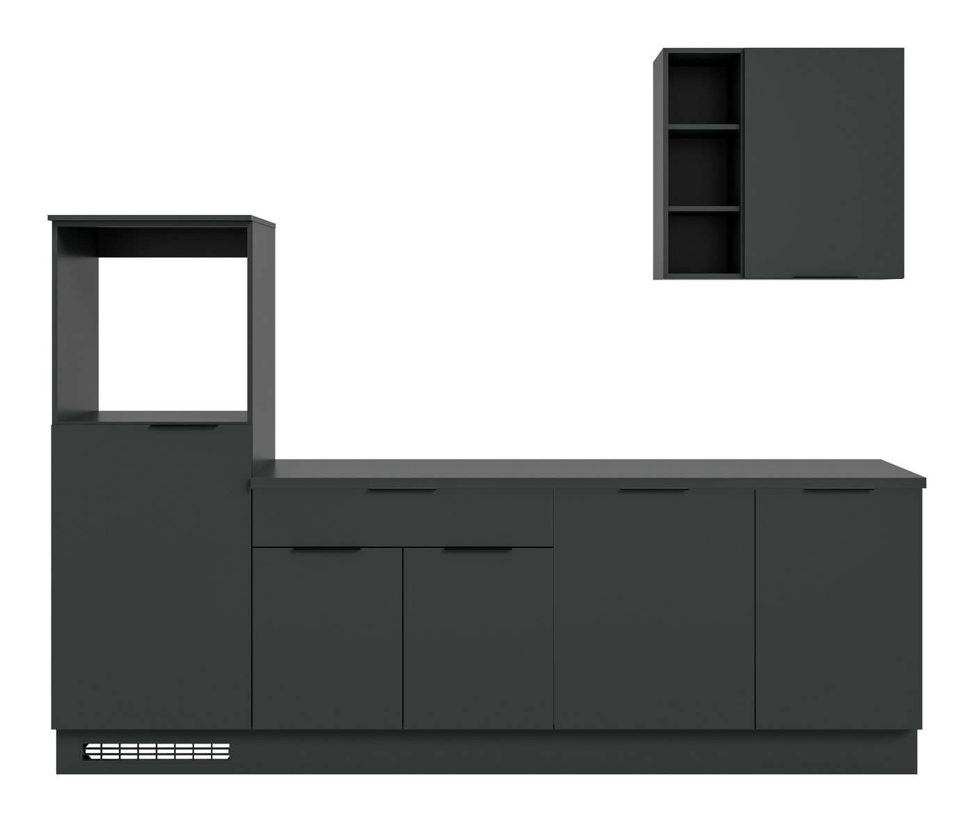 KOCHSTATION Küchenzeile KS-Lulea, Breite 260 cm, ohne E-Geräte, mit 3 cm starker Arbeitsplatte – Bild 5 von 5