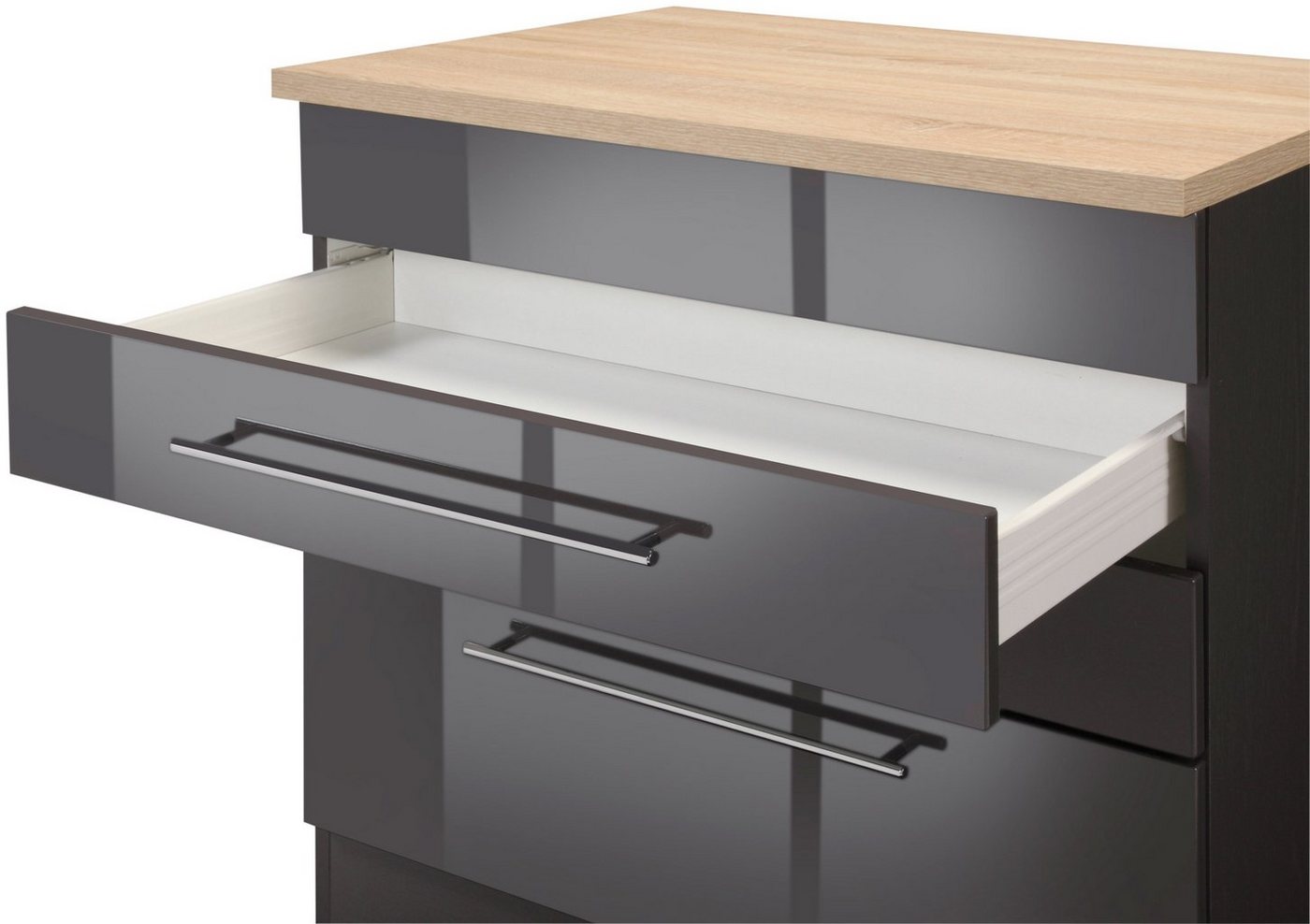 KOCHSTATION Küchenzeile KS-Wien, Breite 440 cm, wahlweise mit E-Geräten und Induktion – Bild 5 von 5