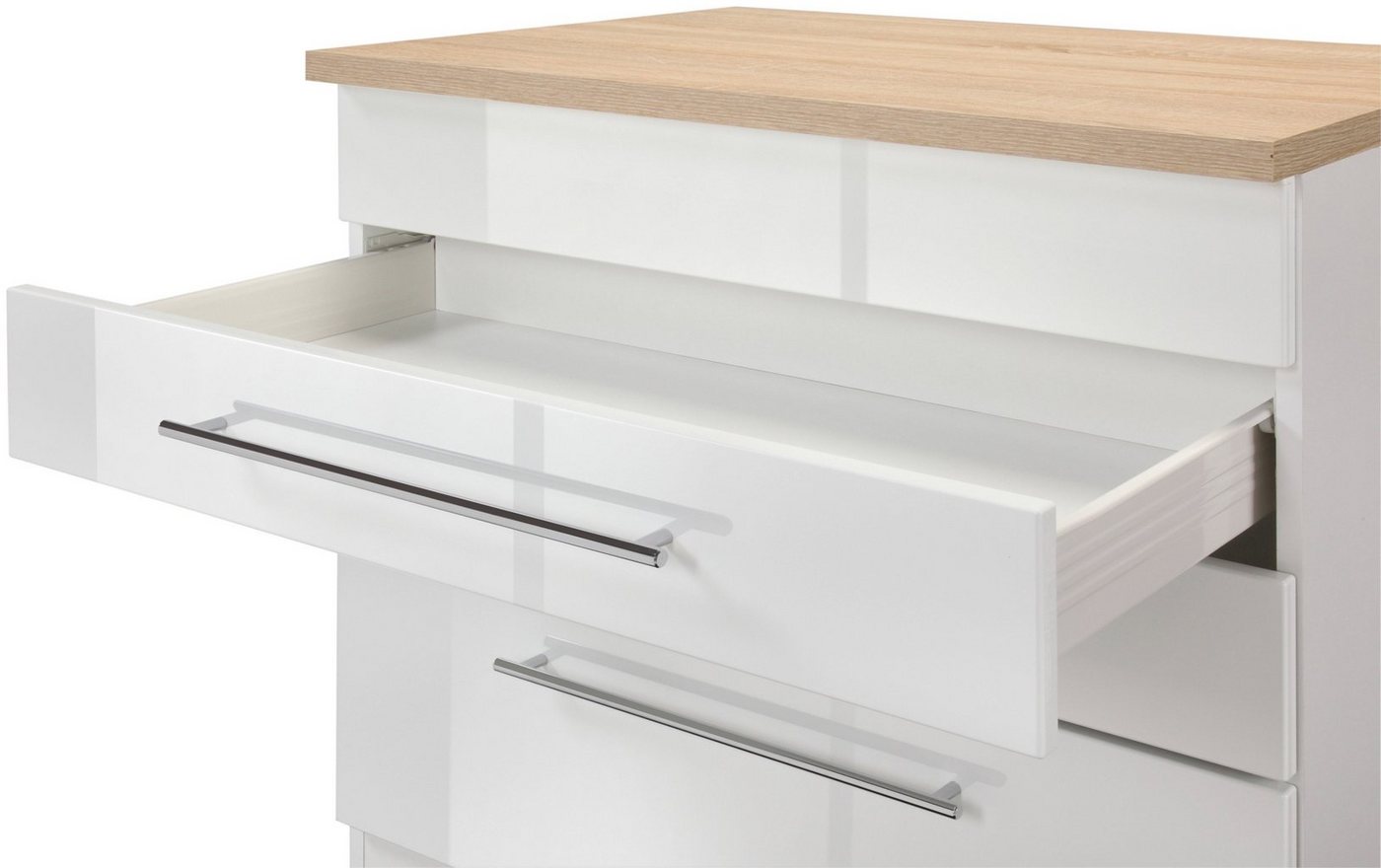 KOCHSTATION Küchenzeile KS-Wien, Breite 440 cm, wahlweise mit E-Geräten und Induktion – Bild 5 von 5