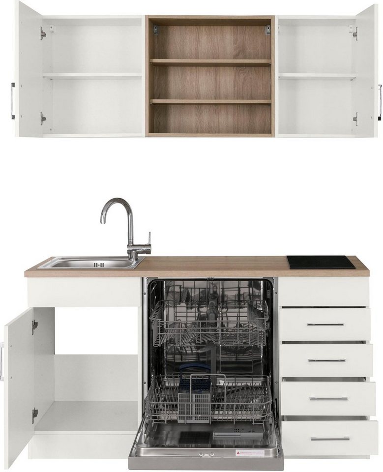 KOCHSTATION Pantryküche KS-Mali, Breite 150 cm, mit E-Geräten – Bild 4 von 5