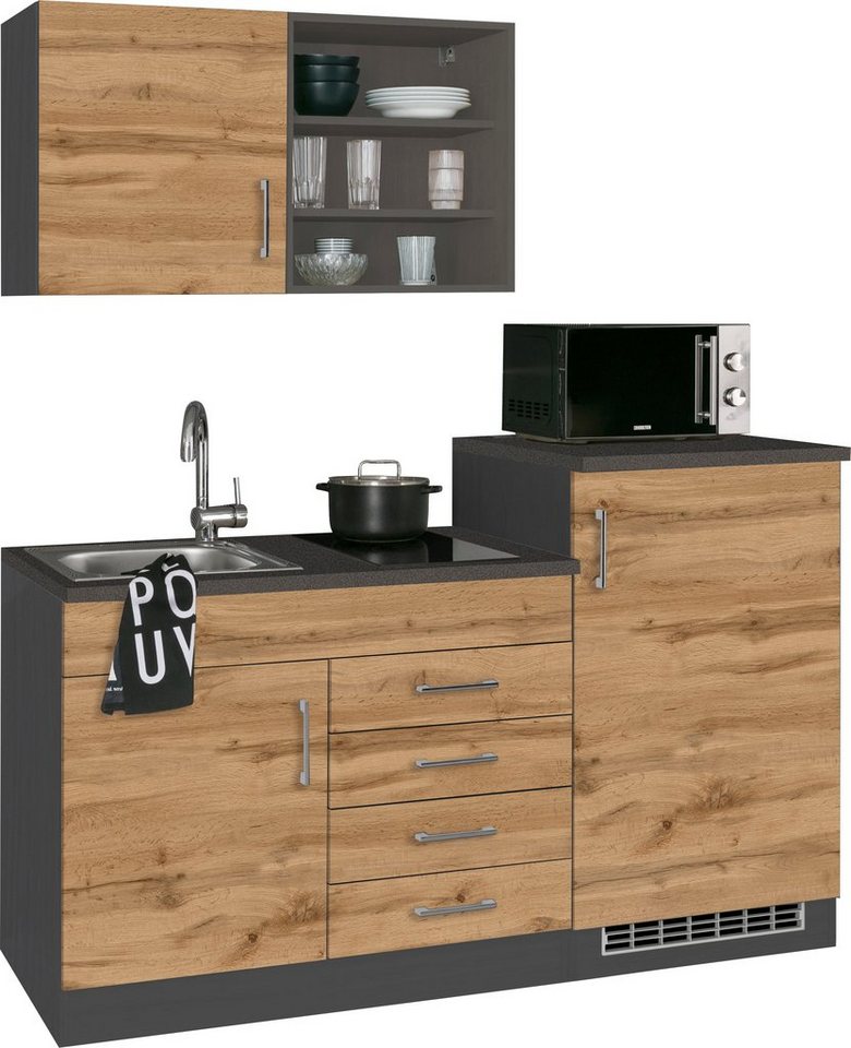 KOCHSTATION Pantryküche KS-Mali, Breite 160 cm, mit E-Geräten – Bild 2 von 5