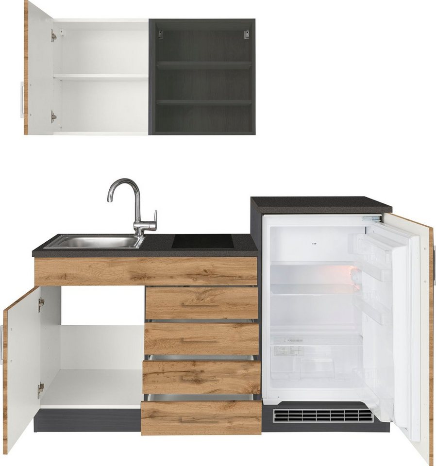 KOCHSTATION Pantryküche KS-Mali, Breite 160 cm, mit E-Geräten – Bild 3 von 5
