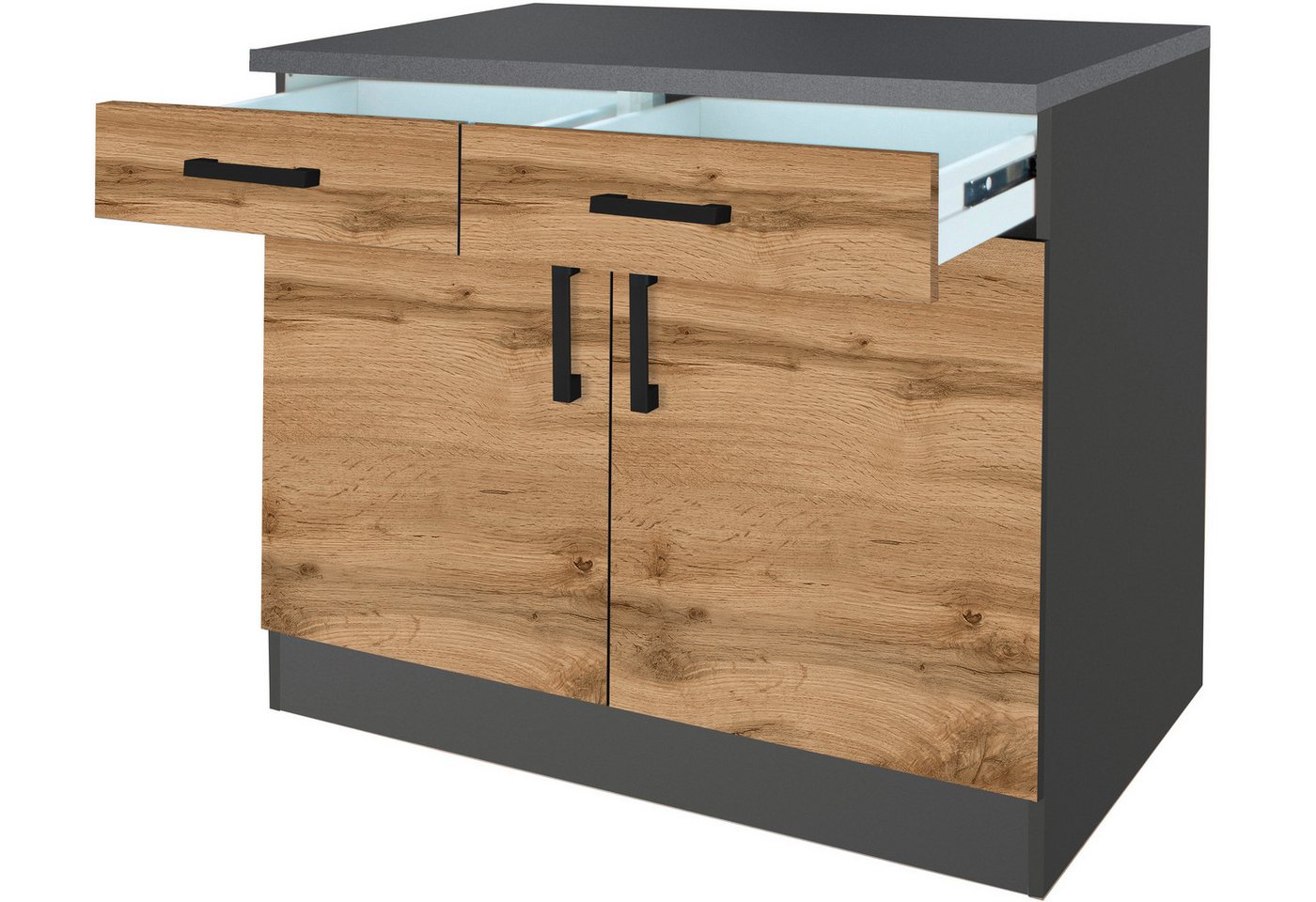 KOCHSTATION Unterschrank KS-Toronto, Breite 100 cm – Bild 2 von 5