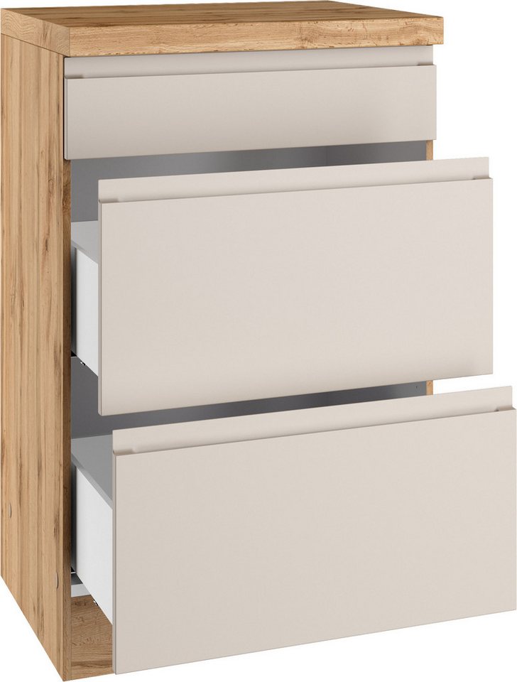 KOCHSTATION Unterschrank KS-Virginia,neu in verbesserter Ausführung (Stauraum, Softclose, mit CPL-Arbeitsplatte) Breite 50 cm, 1 Schubkasten, 2 Auszüge, Soft-Cl – Bild 5 von 5