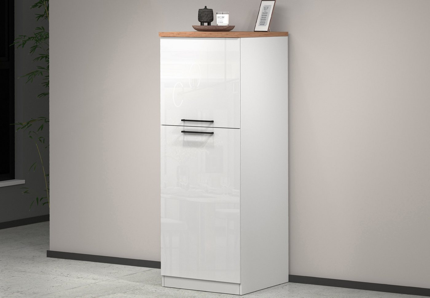 KOCHSTATION Vorratsschrank KS-Sole,Hauswirtschaftsschrank,Stauschrank,Küchenschrank Breite/Höhe 60/165 cm, 5 Fächer – Bild 2 von 5