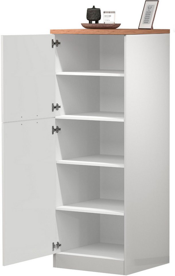 KOCHSTATION Vorratsschrank KS-Sole,Hauswirtschaftsschrank,Stauschrank,Küchenschrank Breite/Höhe 60/165 cm, 5 Fächer – Bild 3 von 5