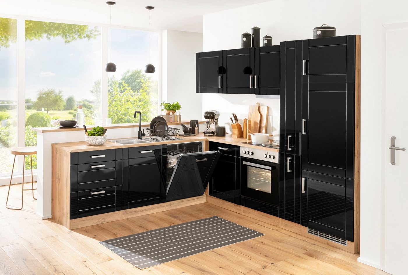 KOCHSTATION Winkelküche KS-Tinnum, mit E-Geräten, Stellbreite 240/270 cm – Bild 2 von 5