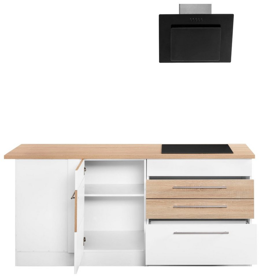 KOCHSTATION Winkelküche KS-Trient, Stellbreite 230x190 cm, wahlweise mit E-Geräten, mit Arbeitsplatte – Bild 2 von 5