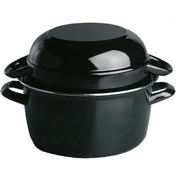 APS Kochtopf APS Muscheltopf, Emaille, Topf und Deckel mit Funktion