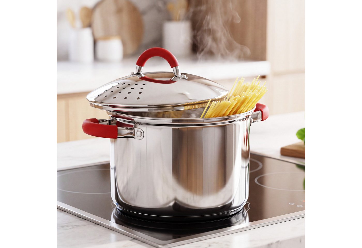 GRÄWE Kochtopf GRÄWE Nudeltopf Edelstahl 22 cm – Bild 5 von 5