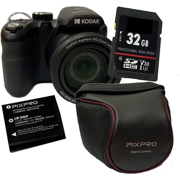 Kodak PixPro AZ426 schwarz Digitalkamera Set Kompaktkamera