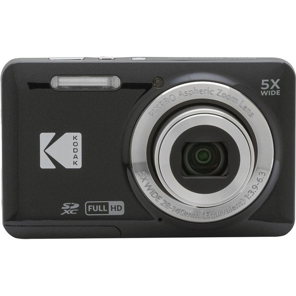 Kodak PixPro FZ55 - Interner Speicher 63MB, schwarz Kompaktkamera (5x opt. Zoom, 5-facher optischer Zoom und 28-mm-Weitwinkel)