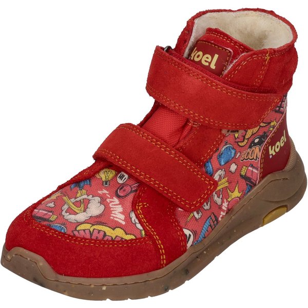 KOEL SILAS TEX PRINT Barfußschuh red