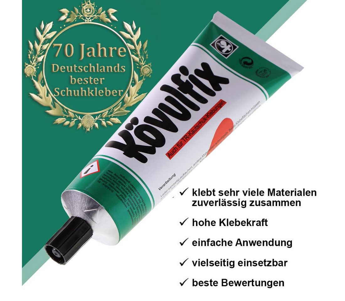 Kömmerling Klebstoff Kövulfix Universal- & Schuhkleber 90g Kontaktkleber für EPDM + Leder, (1-tlg) – Bild 4 von 5
