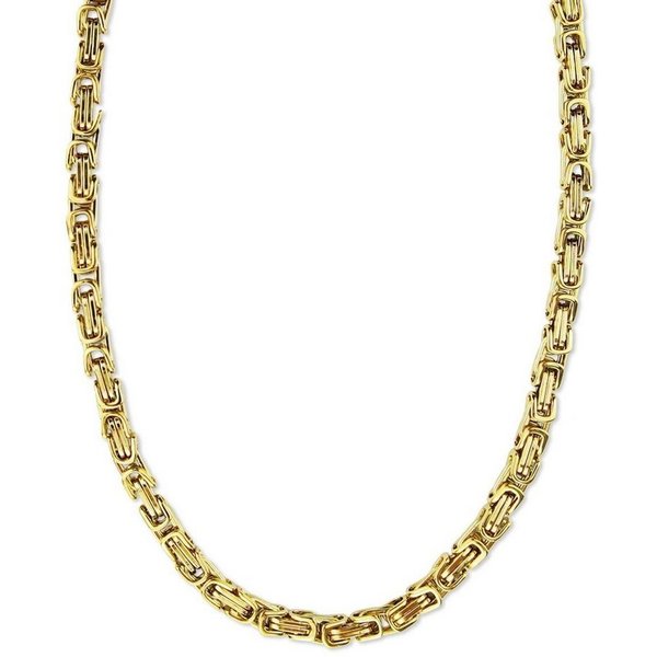 König Design Kette ohne Anhänger, Königskette Herrenkette Männer Kette Halskette Edelstahl - 6 mm