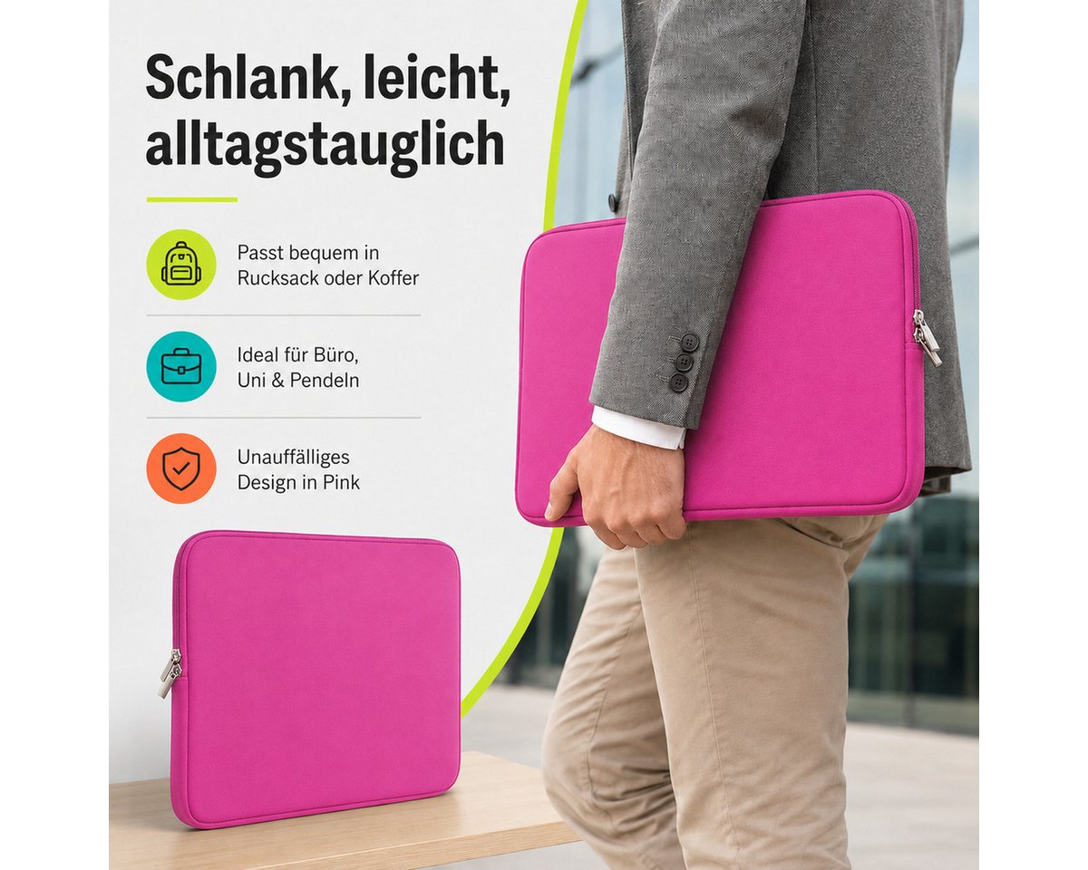 König Design Laptoptasche Universal Notebooktasche 13 Zoll Sleeve Tasche Hülle Laptop Case Cover, weiches Innenfutter zum Schutz vor Kratzern – Bild 3 von 5