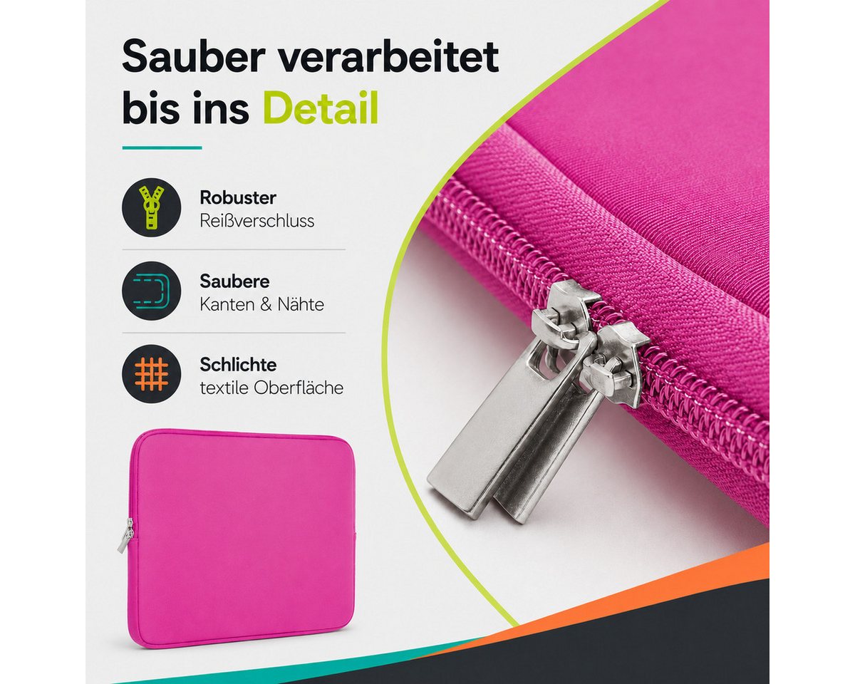 König Design Laptoptasche Universal Notebooktasche 13 Zoll Sleeve Tasche Hülle Laptop Case Cover, weiches Innenfutter zum Schutz vor Kratzern – Bild 4 von 5