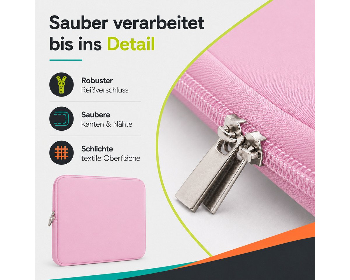 König Design Laptoptasche Universal Notebooktasche 14 Zoll Sleeve Tasche Hülle Laptop Case Cover, weiches Innenfutter zum Schutz vor Kratzern – Bild 2 von 5