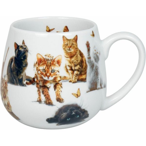Könitz Becher Kuschelbecher Samtpfoten, 400 ml, Porzellan