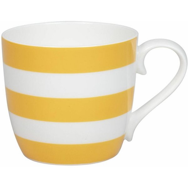 Könitz Becher Stripes - Sunflower, 425 ml, Bone China