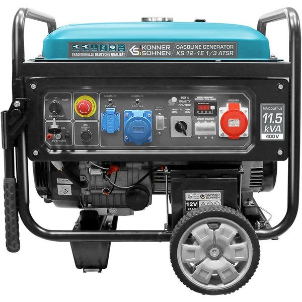 Könner & Söhnen Stromerzeuger KS 12-1E 1/3 ATSR, 11,50 in kW, (18,5 PS, 4-Takt 1-Zylinder, 1-tlg., 230V/400V VTS System & ATSR Notstromanschluss), E-Start, Einz
