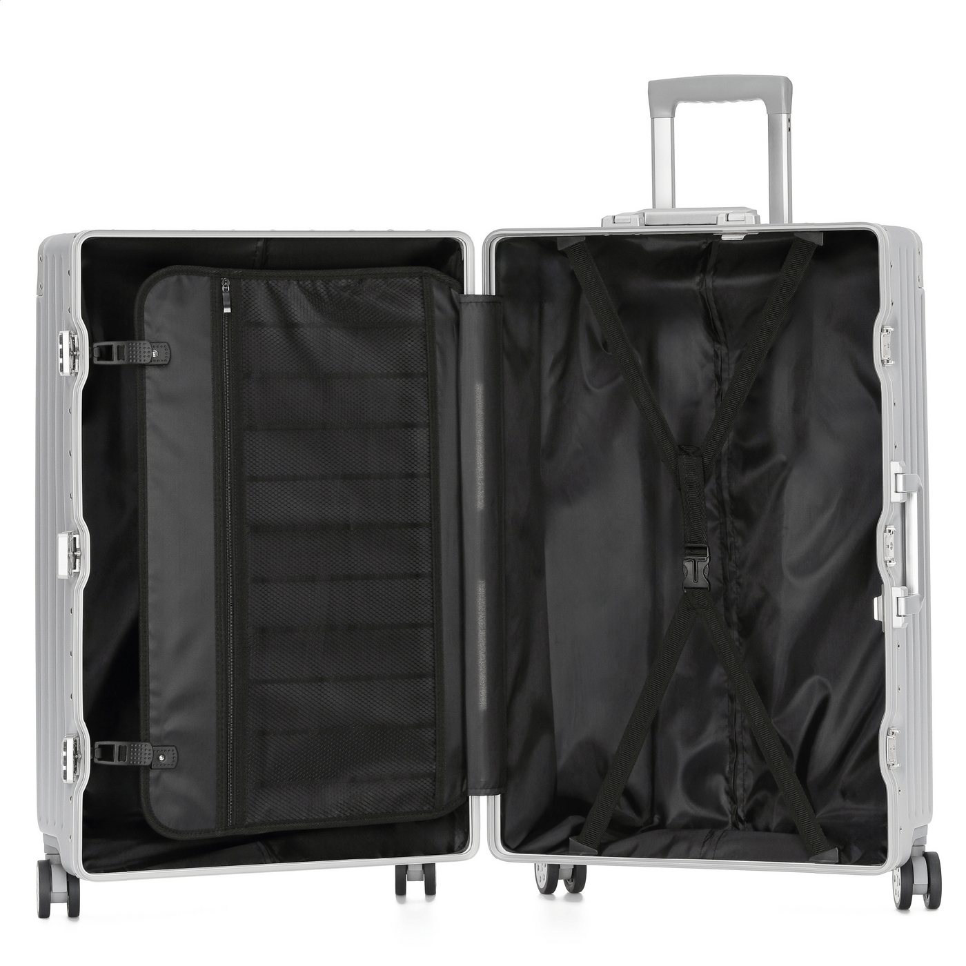 KOFA Koffer ZURICH, 75cm Alu-Rahmen & Polycarbonat-Hartschale, 4 Rollen, TSA Schloss – Bild 4 von 5