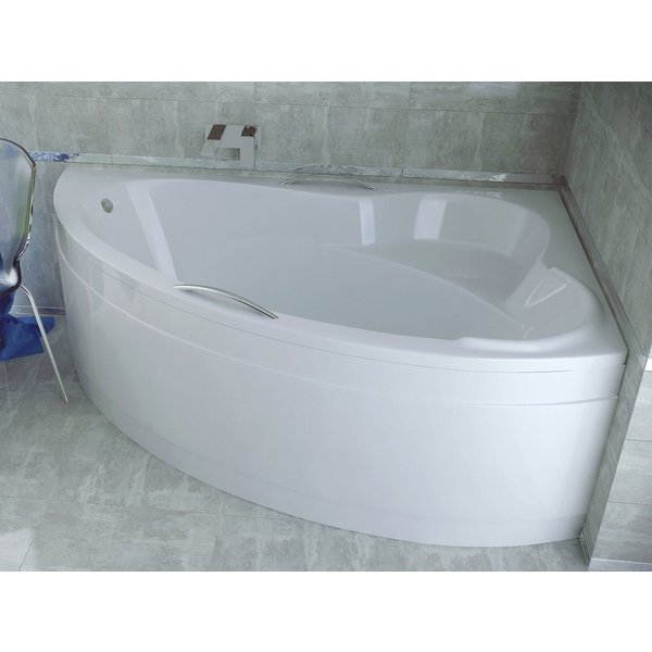 KOLMAN Badewanne Eckbadewanne Ada 140x90, (Links/Rechts), Ablaufgarnitur & Füße GRATIS