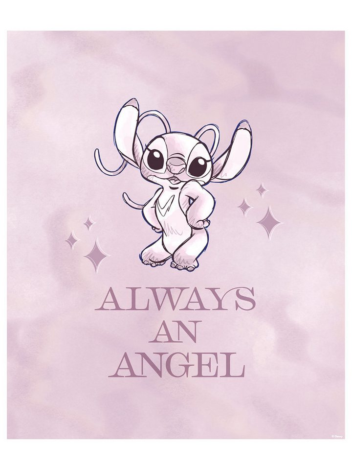 Komar Bild Stitch Always an Angel, Disney (1 St), Wandbild zur Dekoration im Kinderzimmer - ohne Rahmen – Bild 2 von 2