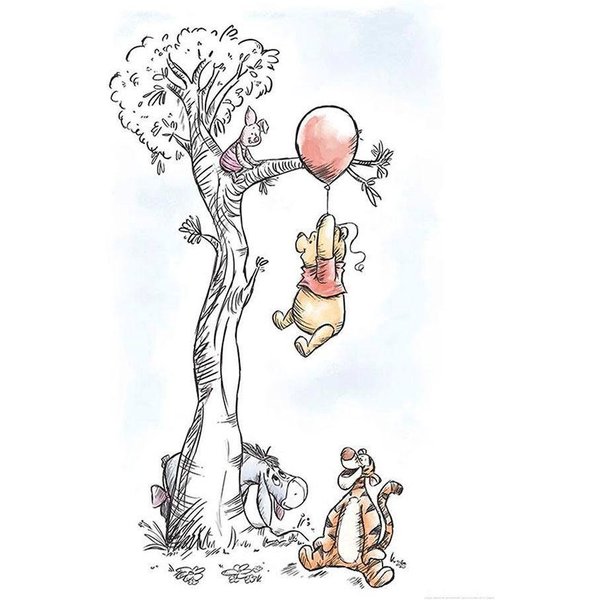 Komar Bild Winnie the Pooh Hang on, Disney (1 St), Wandbild zur Dekoration im Kinderzimmer - ohne Rahmen