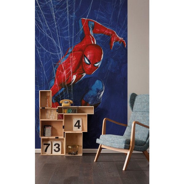 Komar Kindertapete Marvel Spider-Man Spider Web, glatt, bedruckt, (Packung, 1 St)